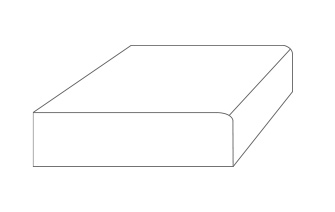 Bevelled edge